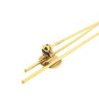 Image 8 of Two-tone gold abstract brooch with diamond; 0.01 ct.