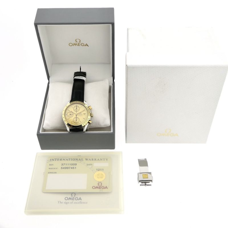 Image 4 of Omega Speedmaster Date 'Gold & Steel' 3711.10.09; Chronograph men's watch