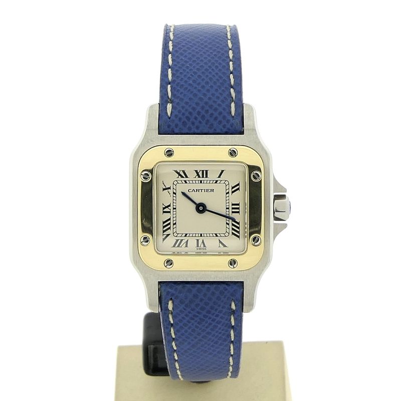 Image 6 of Cartier Santos Galbee; Gold/steel ladies watch