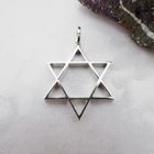 Image 2 of Silver Star of David Pendant | Large