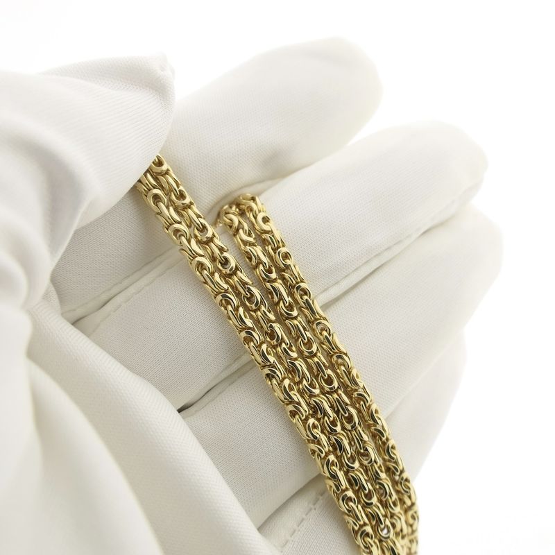 Image 6 of Gold round king link necklace