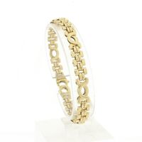 Golden fantasy link bracelet