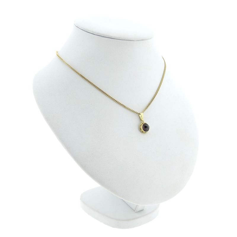 Image 4 of Vintage gold pendant with garnet