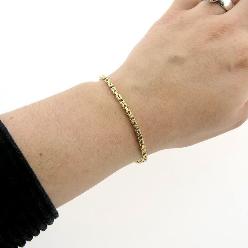 Image 8 of Gold king's link bracelet | 21.5 cm