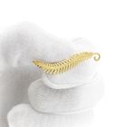 Image 9 of Vintage gold feather brooch