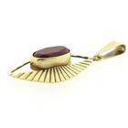 Image 4 of Vintage gold pendant with carnelian.