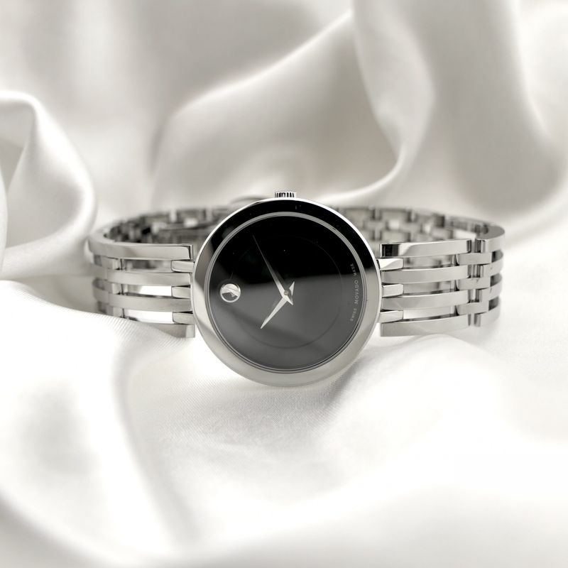 Image 9 of Movado Esperanza; Women's watch with dark gray dial; 0607051