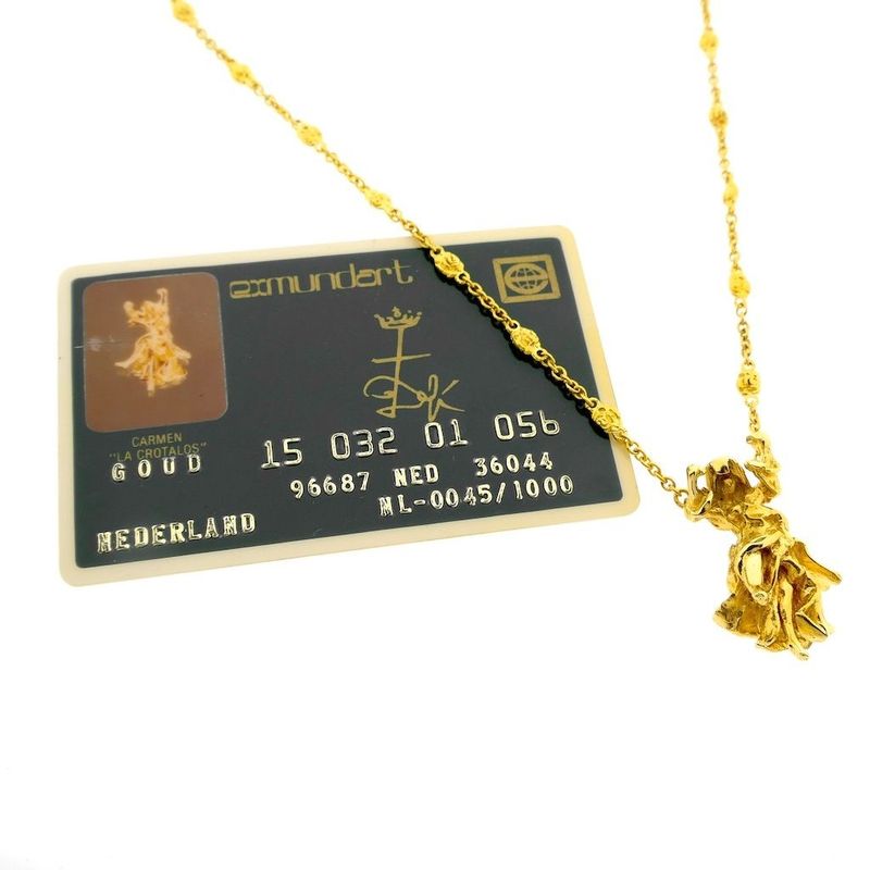Image 5 of 18 ct. Gold chain/bracelet; Salvador Dalí, Carmen la Crotalos