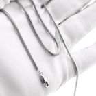 Image 8 of White gold snake link chain | 47 cm