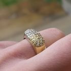 Image 7 of Two-tone gold ring with 0.30 ct diamond.