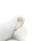 Image 10 of Gold subtle entourage ring with zirconia