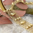 Image 2 of Gold gallery wire link bracelet