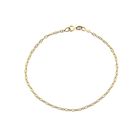 Image 1 of Gold thin anchor link bracelet | 18.5 cm