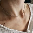 Image 7 of White gold Venetian link chain