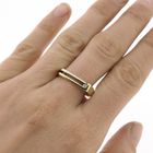 Image 2 of Two-tone gold ring | Diamond 0.02 ct.
