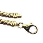 Image 6 of Gold flat gourmet link chain | 45 cm