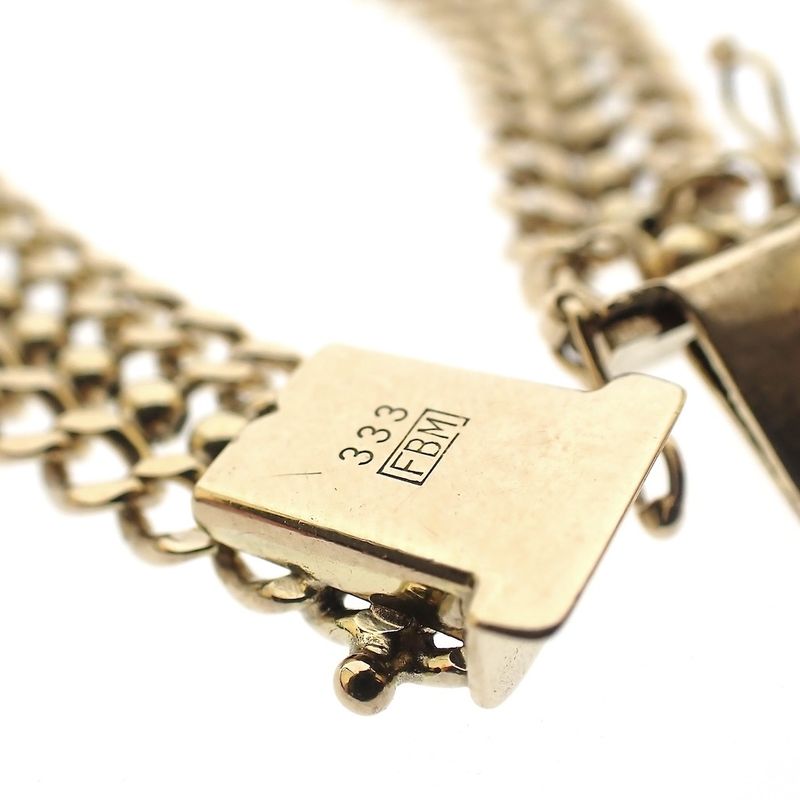 Image 7 of 8-karat fantasy link bracelet | 22 cm