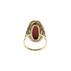 Image 4 of Gold ring with red coral | Vintage/antique