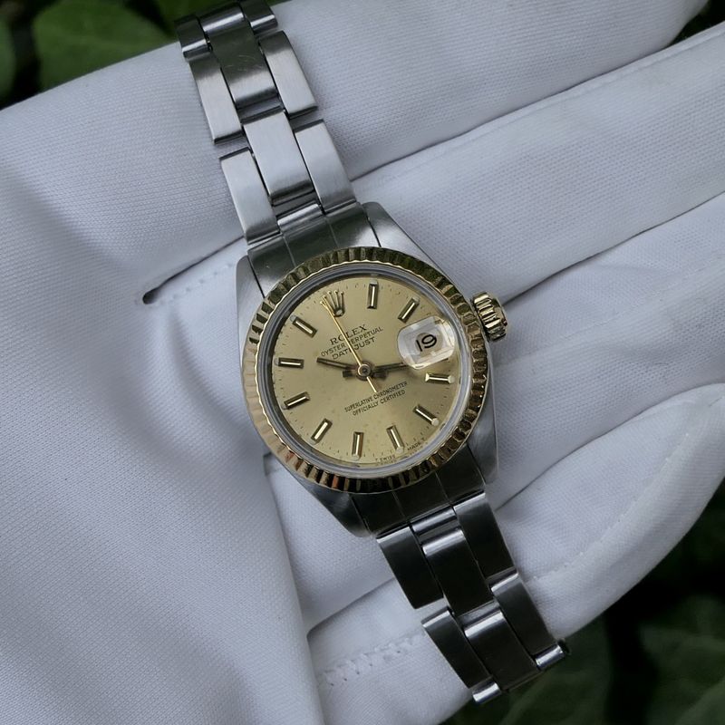 Image 19 of Rolex Datejust 26mm 69173; 18k gold/steel women's watch