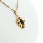 Image 7 of Gold pendant with garnet