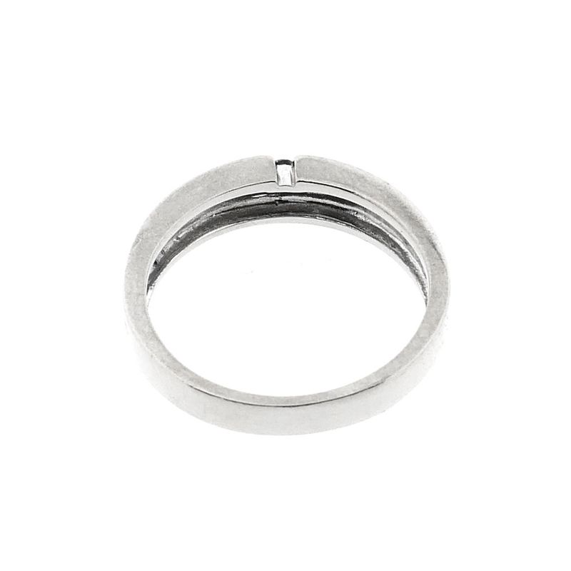 Image 5 of White gold ring with diamond; 0.01 ct. | Jeunesse