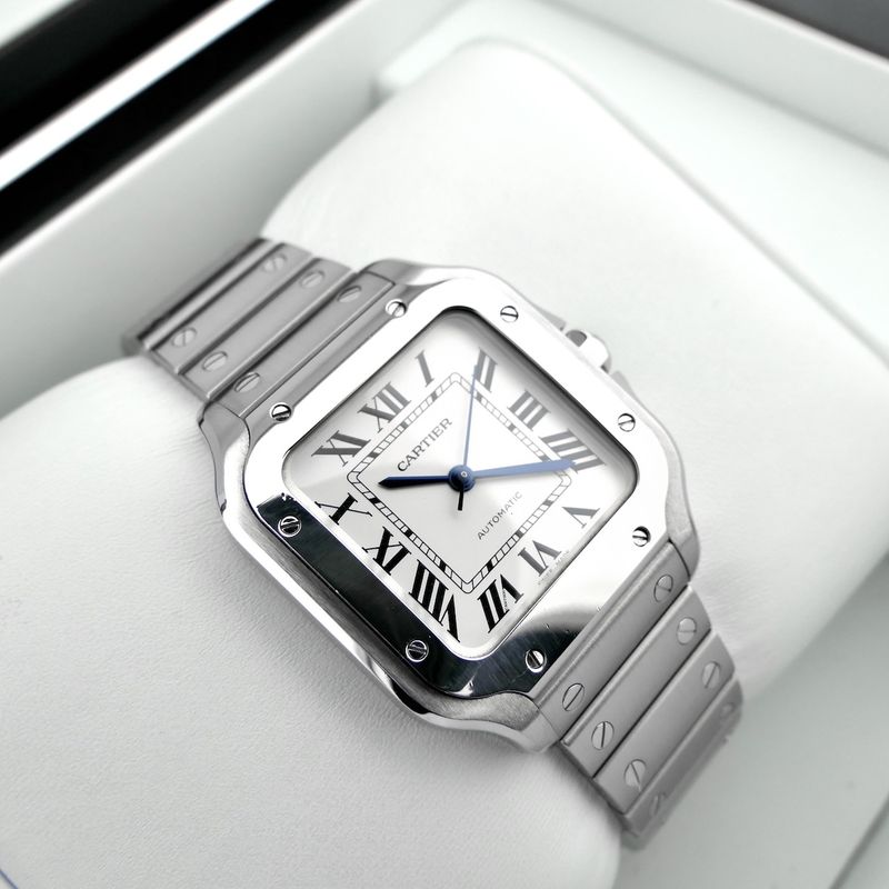 Image 16 of Cartier Santos 'Medium' 4075 WSSA0029; Automatic unisex watch