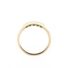 Image 5 of Tricolor gold ring with diamonds; 0.20 ct.