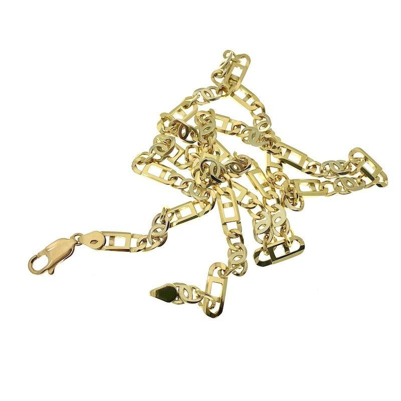 Image 5 of Two-tone gold link chain | 61 cm