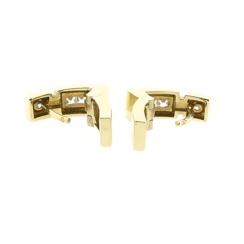Image 7 of 14 Karat Gold Earrings with Zirconia