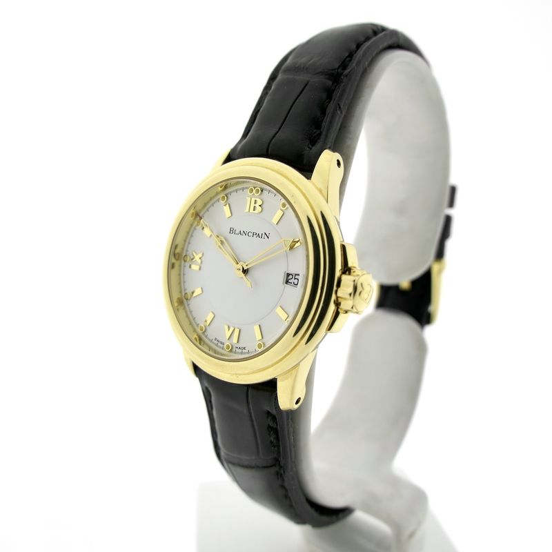 Image 2 of Blancpain Leman Ladies; 18k gold ladies watch