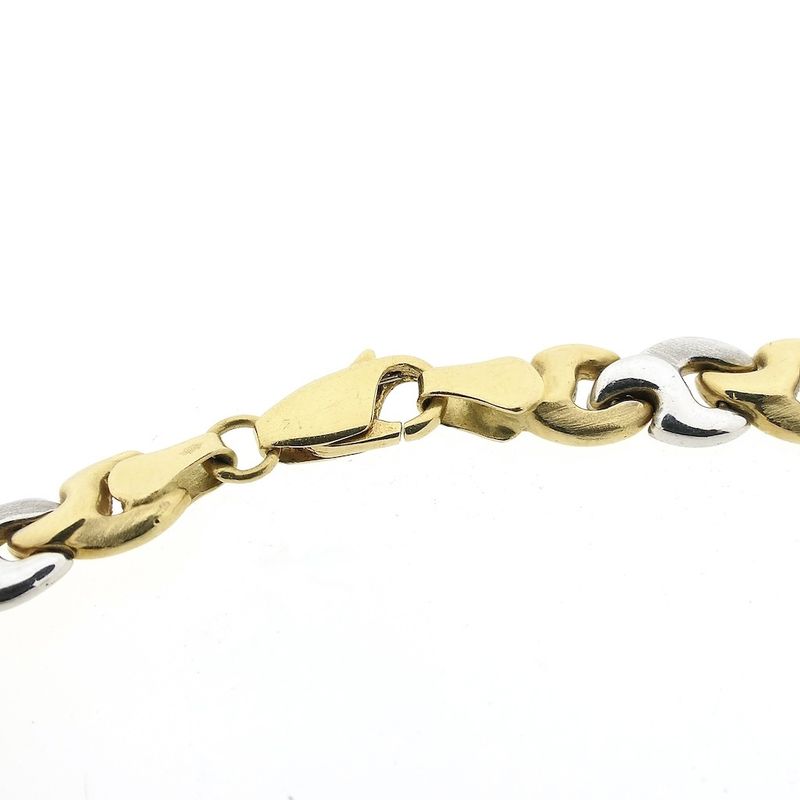Image 5 of Two-tone gold fantasy link necklace | 41.5 cm
