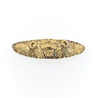 Antique gold brooch with floral design