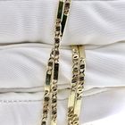 Image 3 of Gold closed Figaro link chain | 47 cm