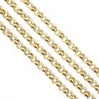 Image 6 of Gold jasseron link chain with four strands