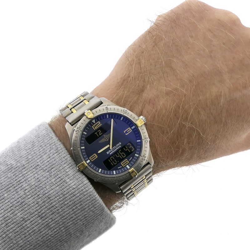 Image 9 of Breitling Aerospace Titanium E56062; Bi-color men's watch