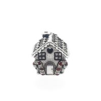 Pandora charm; Silver; Gingerbread House