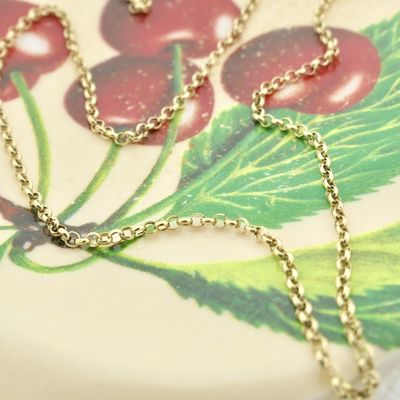 Image 2 of Gold jasseron link necklace | 42 cm