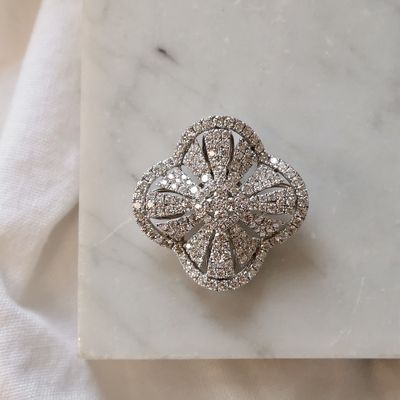 Image 2 of 18K white gold pendant with 1.40 ct. diamonds | Vintage