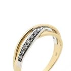 Image 3 of Bicolor Gold Ring with Zirconia