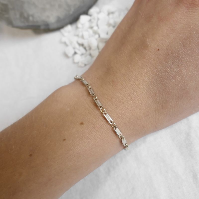 Image 6 of Two-tone gold fantasy link bracelet