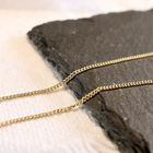 Image 3 of Gold gourmet link chain | 47 cm