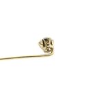 Image 7 of Gold lapel pin, tie pin with rose-cut diamond | Approx. 0.10 ct.