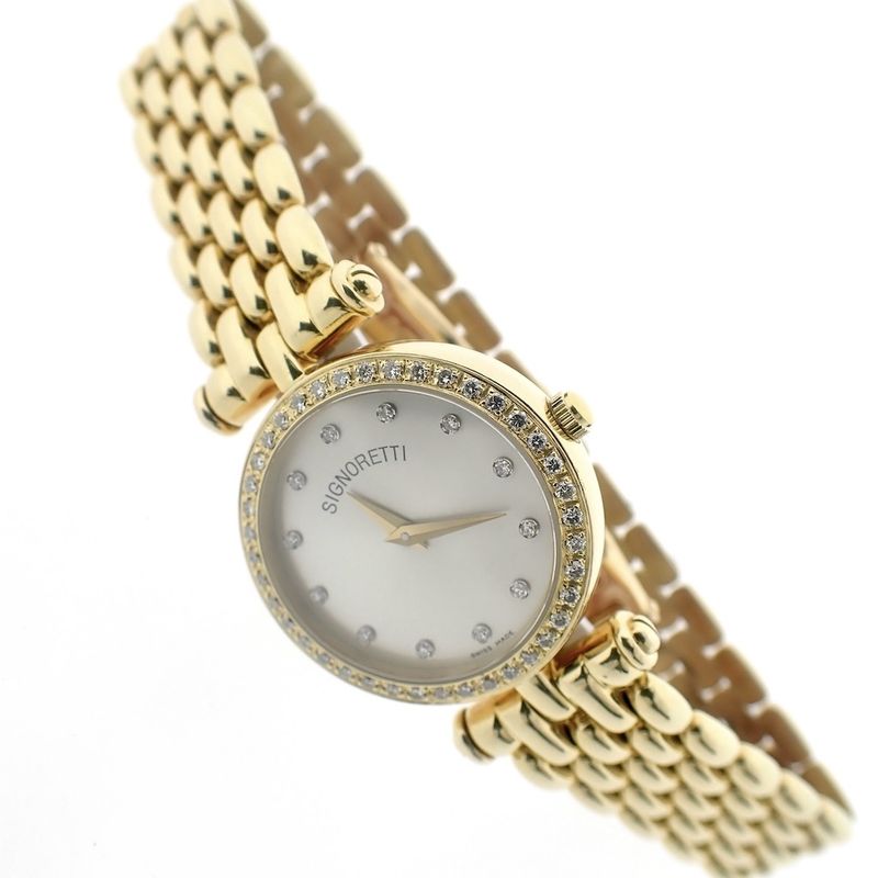 Image 6 of Signoretti Diamonds; 18k gold women's watch
