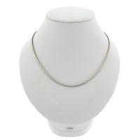 White gold herringbone link chain