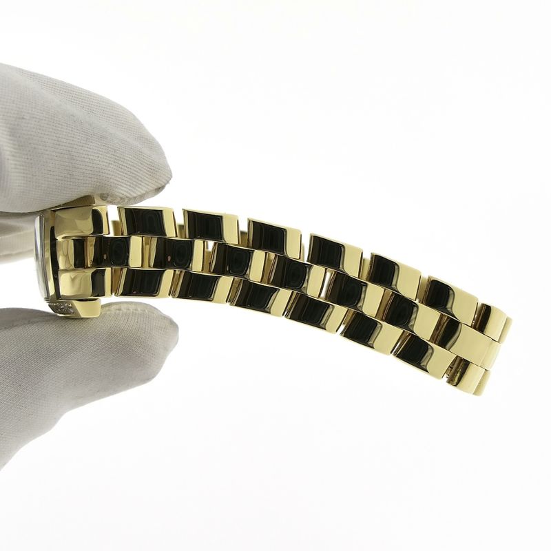 Image 12 of Baume & Mercier Hampton Milleis 65370; 18k gold women's watch with diamonds