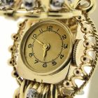 Image 6 of Swiss Geneva Bracelet/Cocktail Watch; 18k gold women's watch with diamonds