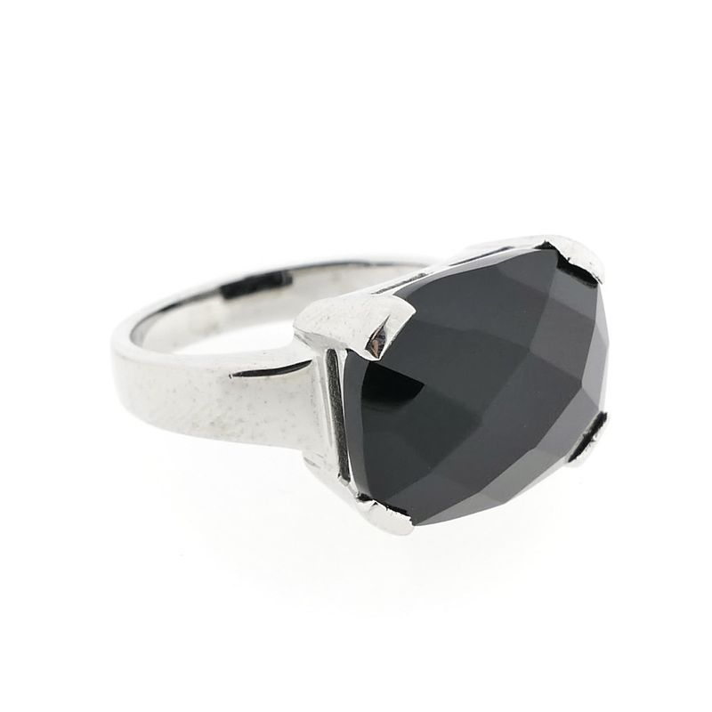 Image 6 of Silver ring with onyx