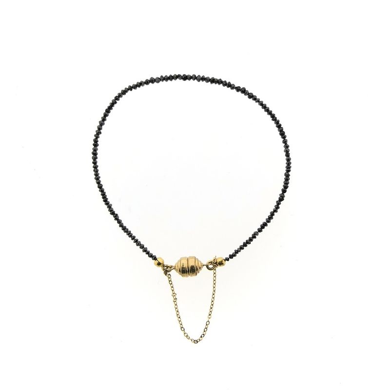 Image 3 of 9 crt. Black diamond bracelet | 20 cm
