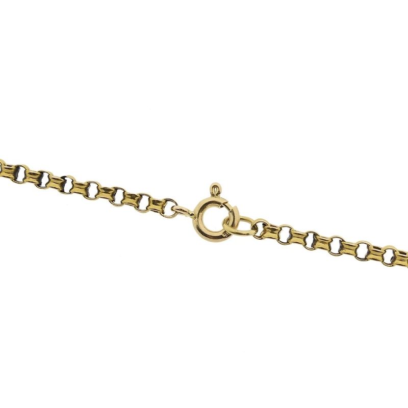 Image 4 of Antique jasseron link chain/sautoir | 146 cm