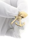 Image 11 of Gold pendant; Faith, hope, and love.